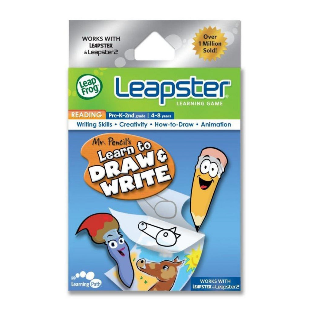 LeapFrog Leapster - Mr Pencil's Learn to Draw & Write Educational Game for Kids - Maqio