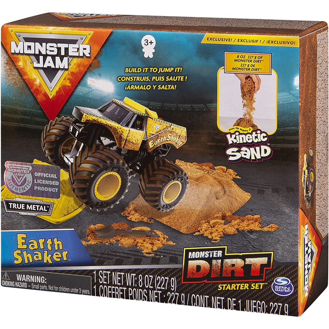 Monster Jam Kinetic Sand Monster Dirt Starter Set - Earth Shaker - Maqio