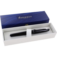 Waterman Kultur Black Fountain Pen with Fine Nib and Blue Ink