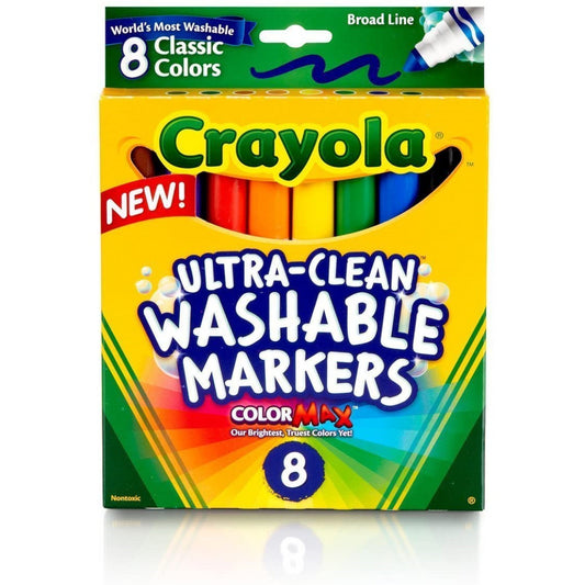 Crayola 8 Ultra-Clean Washable Markers - Maqio