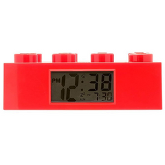 LEGO Red Brick Clock By ClicTime 2.75 inches 9002168 - Maqio