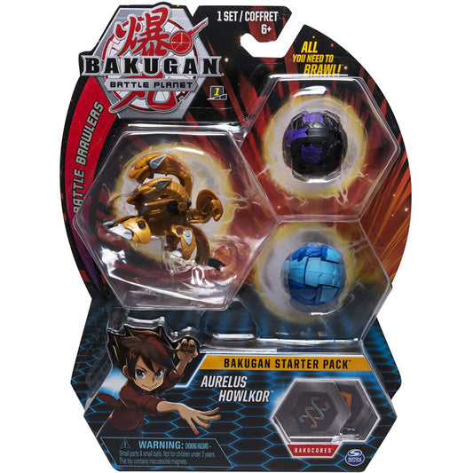 Bakugan Battle Planet Aurelus Howlkor Starter Pack - Maqio