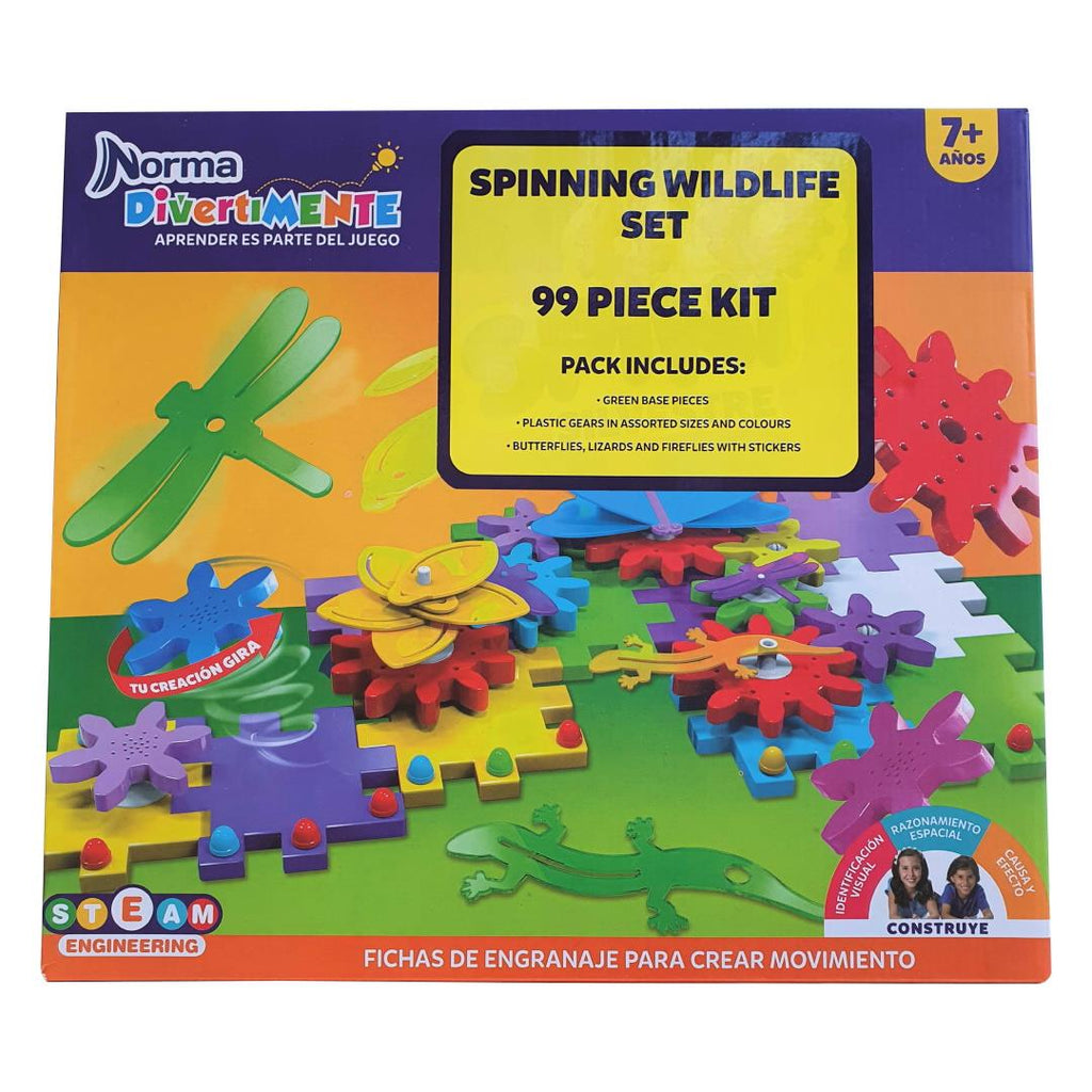 Norma 99 Piece Spinning Wildlife Insect Education STEAM Set - Maqio