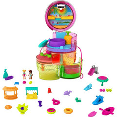 Polly Pocket Spin â€˜n Surprise Playset - Tropical Smoothie Shape - Maqio