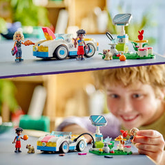 LEGO Friends 42609 Electric Car & Charger Eco Vehicle Adventure Set - Nova & Zac