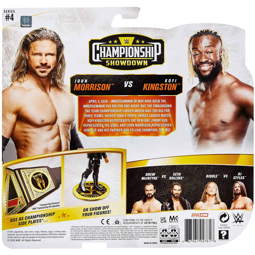 WWE Championship Showdown Kofi Kingston vs John Morrison 2-Pack - Maqio