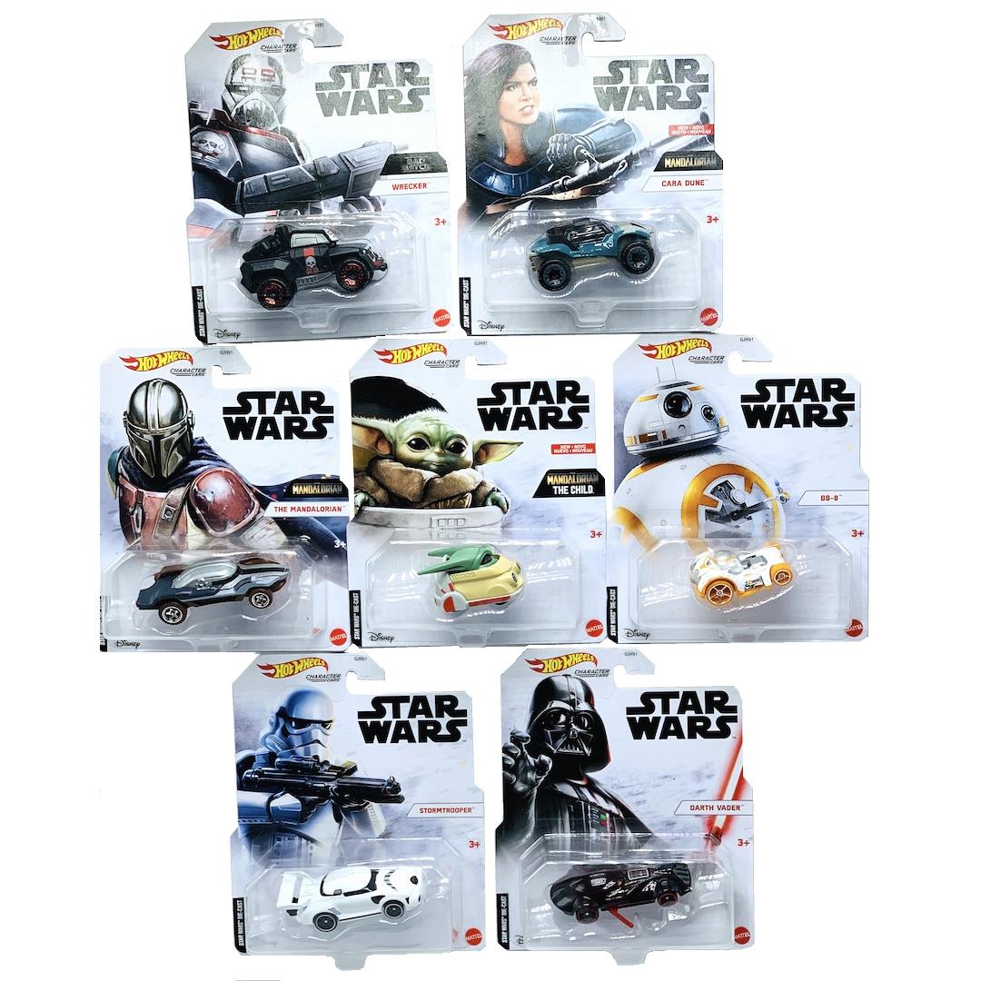Hot Wheels Star Wars Die-Cast Set of 7 Cars New - Maqio