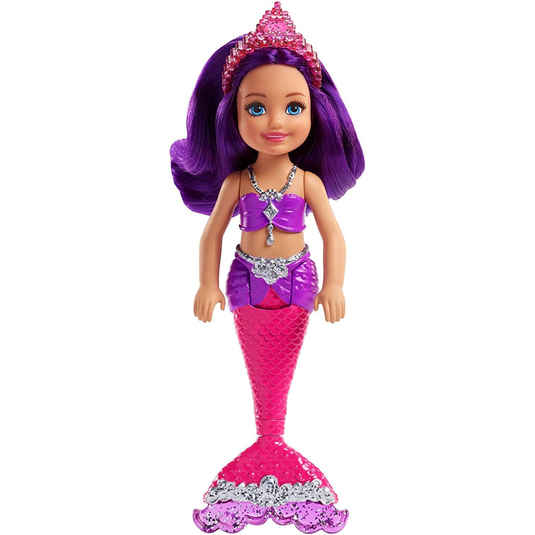 Barbie Dreamtopia Chelsea Rainbow Cove Mermaid Purple Doll - Maqio