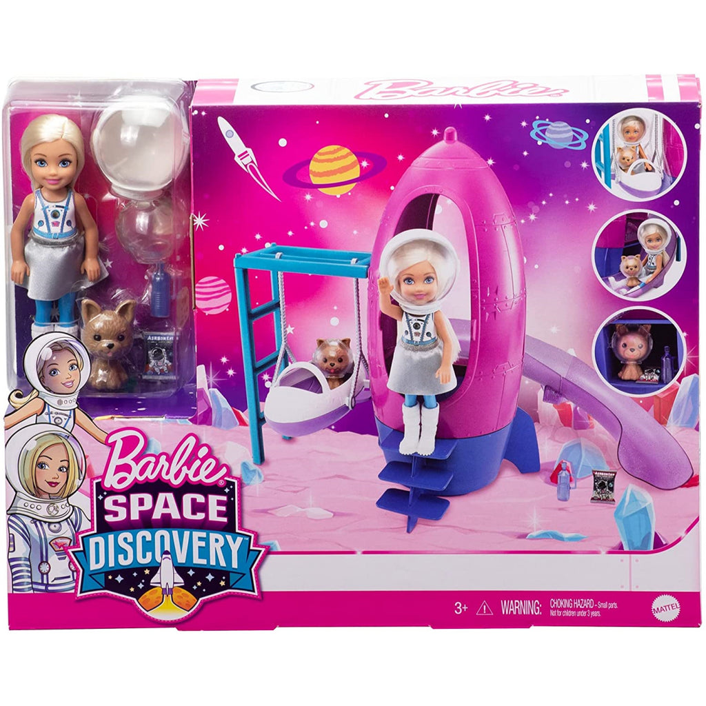 Barbie Space Discovery Chelsea Doll and Rocket Ship - Maqio