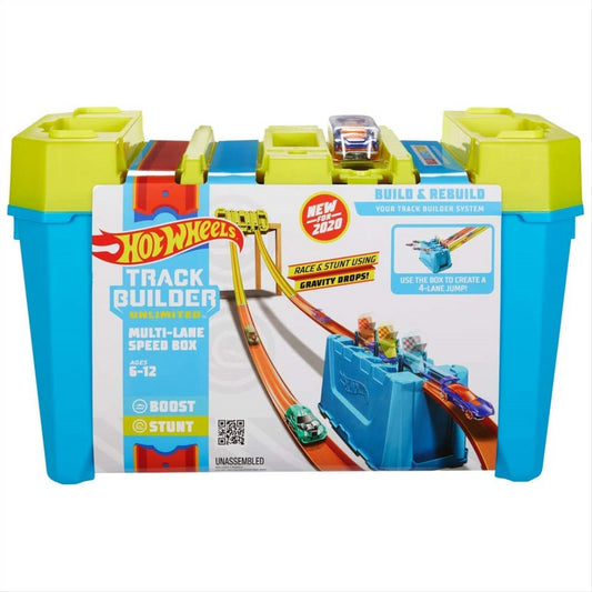 Hot Wheels Track Builder Unlimited Multi-Lane Speed Box