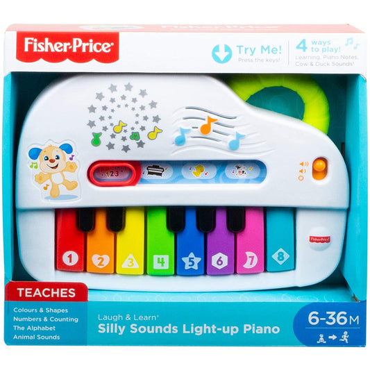 Fisher-Price Toddlers Laugh and Learn Silly Sounds Light-Up Piano - Maqio