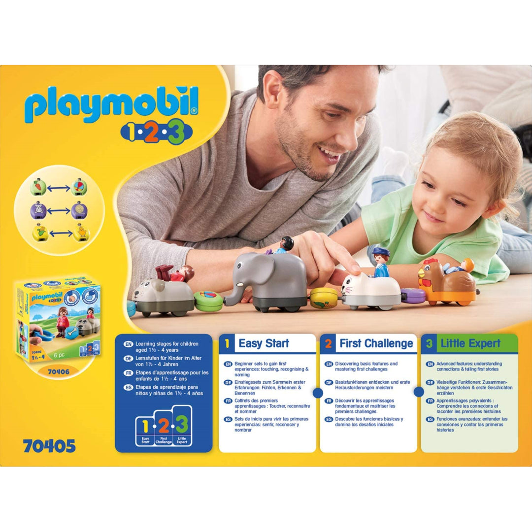 Playmobil 1.2.3 Animal Train Set - Maqio