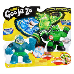 Heroes of Goo Jit Zu - Thrash VS Rock Jaw Action Figure Toy Pack - Maqio