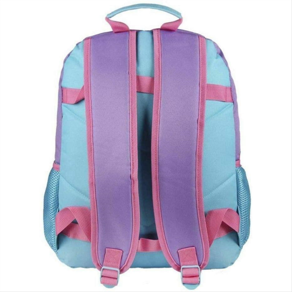 Disney Frozen Elsa Light Up Small Blue Backpack School Travel 3D Rucksack Bag - Maqio