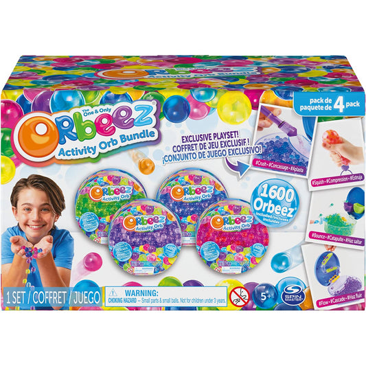 ORB Orbeez Surprise Activity Bundle with 1600 Water Beads in 4 Mini Playsets