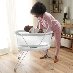 Fisher Price Luminate Bassinet Customisable Bedside Baby Crib