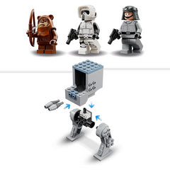 Lego Star Wars AT-ST Construction Toy With Wicket The Ewok & Scout Trooper 75332