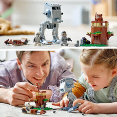 Lego Star Wars AT-ST Construction Toy With Wicket The Ewok & Scout Trooper 75332