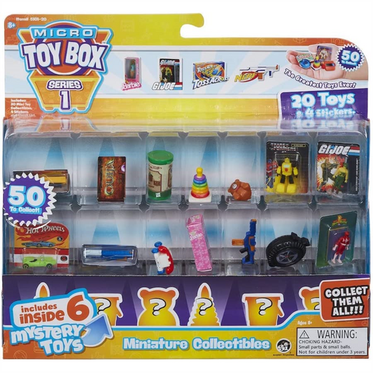 Micro Toybox Collectable 20 pack of Mini Toys Blind Pack