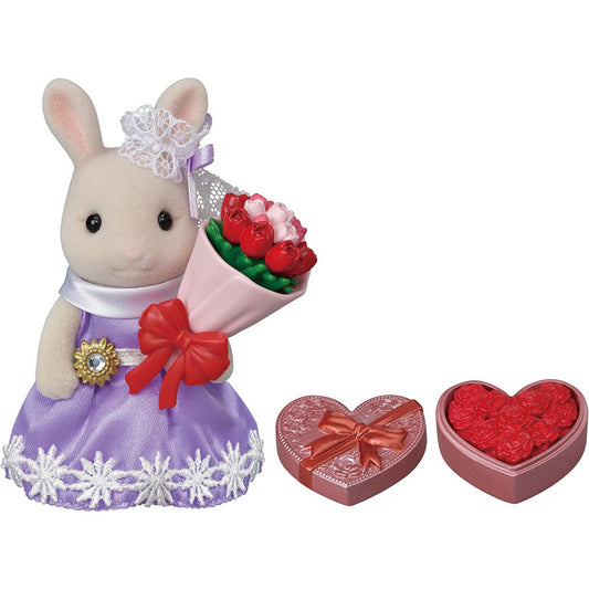 Sylvanian Families Town Flower Gifts and Milk Rabbit Older Sister Figure