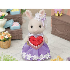 Sylvanian Families Town Flower Gifts and Milk Rabbit Older Sister Figure