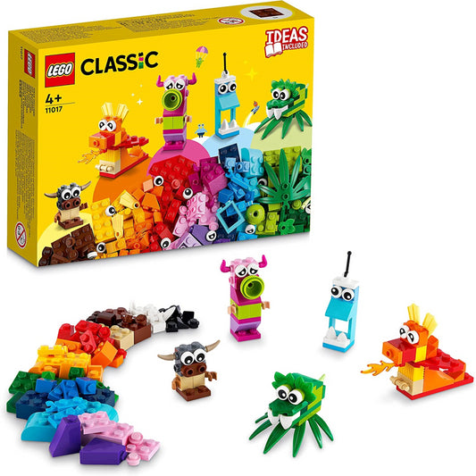 Lego 11017 Classic Creative Monsters Construction Playset & 5 Mini Build Toys
