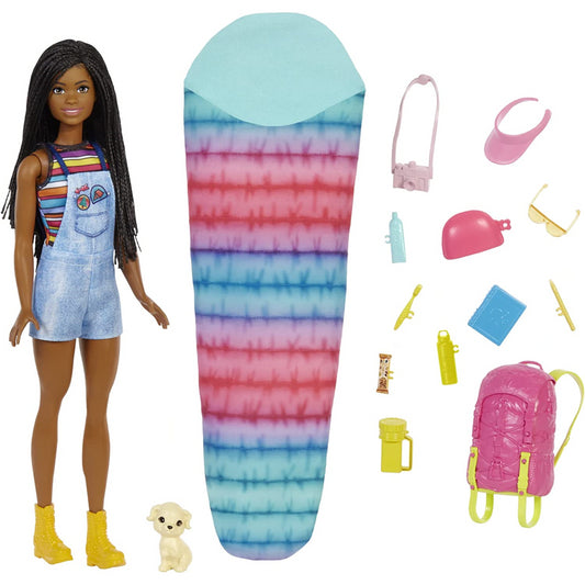 Barbie It Takes Two Camping Doll with Puppy & 10+ Accessories - Brooklyn