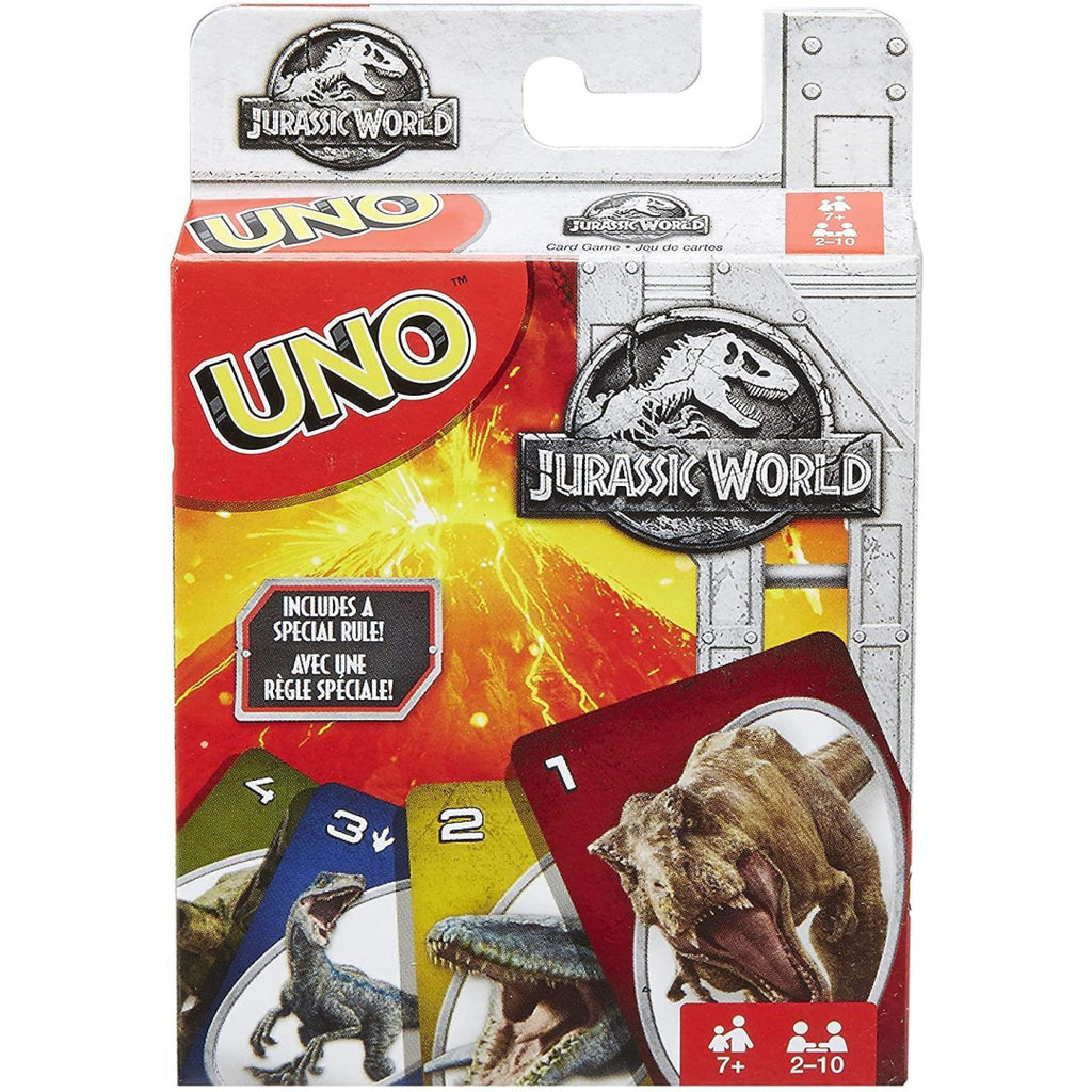 Mattel Games Uno Jurassic World Family Card Game FLK66 - Maqio