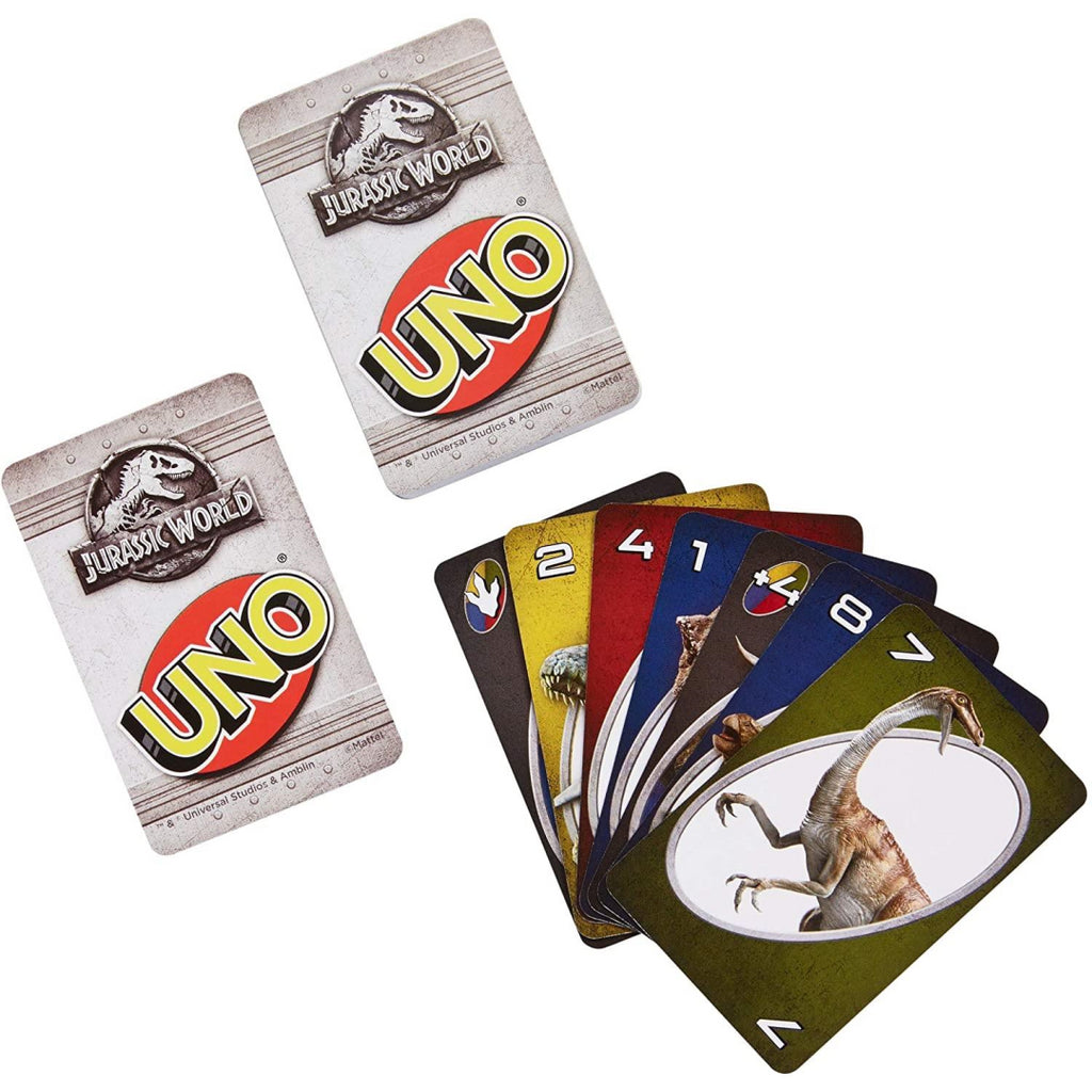 Mattel Games Uno Jurassic World Family Card Game FLK66 - Maqio