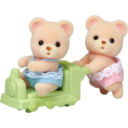 Sylvanian Families Bear Twins Figures and Accessories
