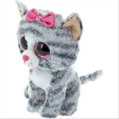 Ty Toys Beanie Babies Boos Kiki Grey Cat 15cm - Maqio