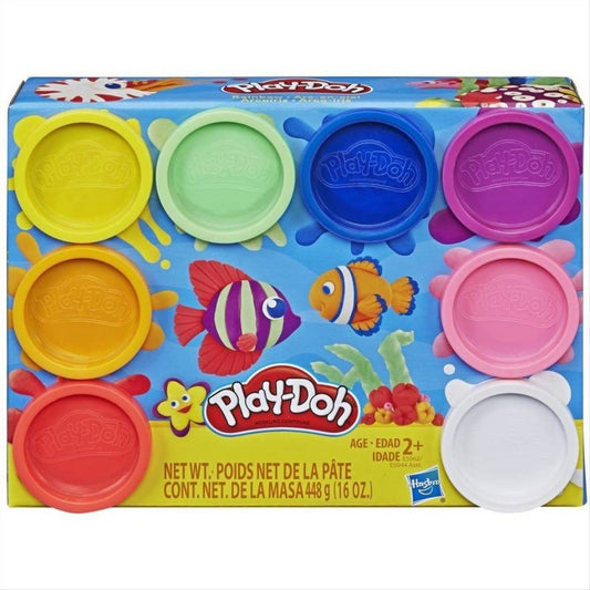 Play-Doh Rainbow Pack of 8 Colours E5062 - Non Toxic - Maqio