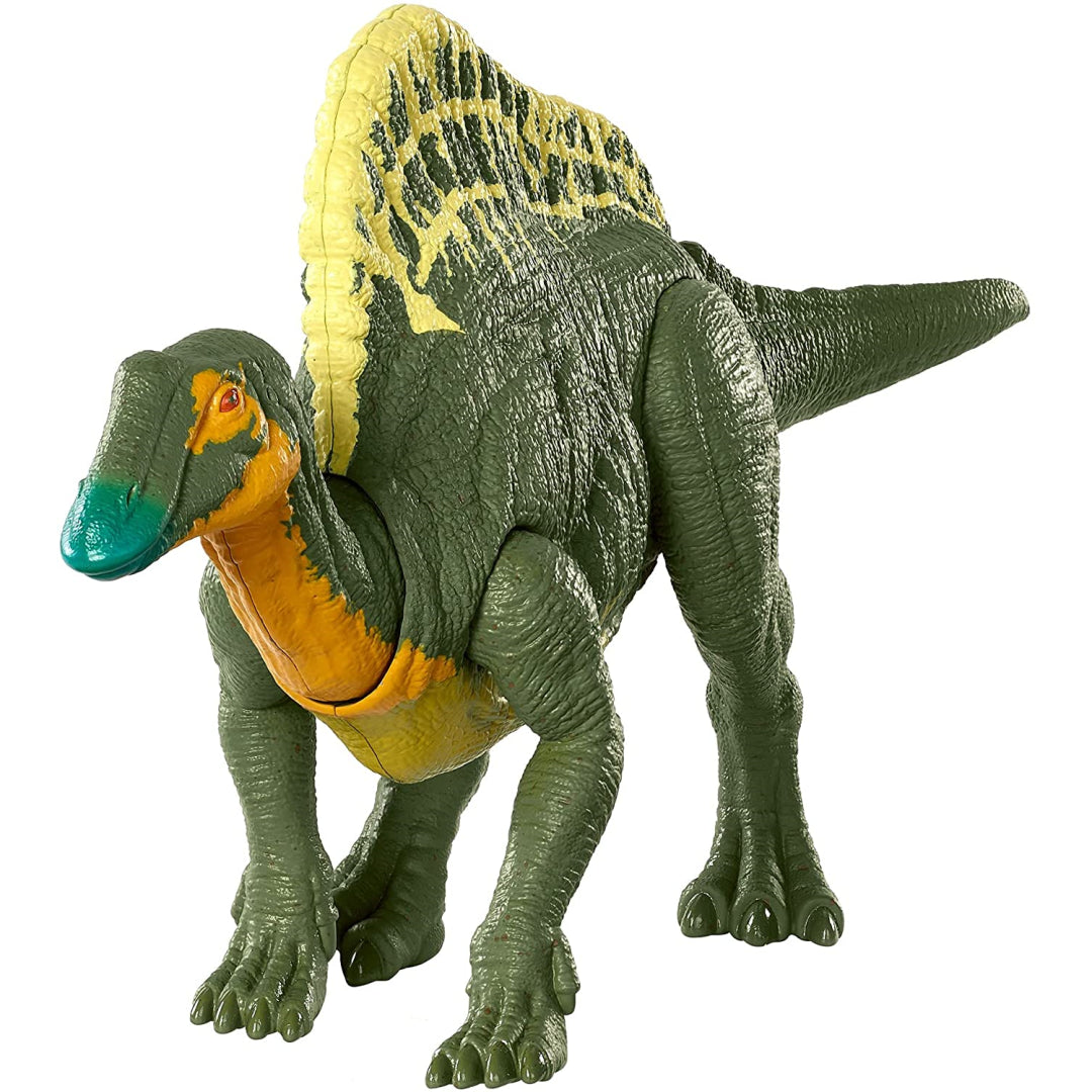 Jurassic World Roar Attack Dinosaur Figure with Movable Joints & Sounds - Ouranosaurus - Maqio