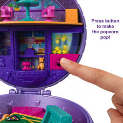 Polly Pocket Double Play Skating Compact Disco Roller Rink Playset