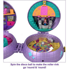 Polly Pocket Double Play Skating Compact Disco Roller Rink Playset