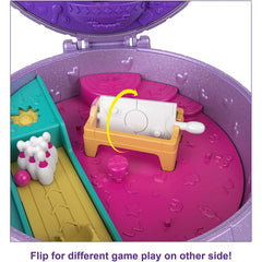 Polly Pocket Double Play Skating Compact Disco Roller Rink Playset