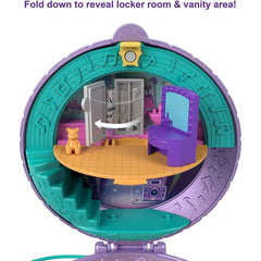 Polly Pocket Double Play Skating Compact Disco Roller Rink Playset