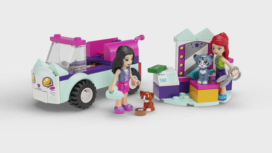 LEGO Friends 41439 Cat Grooming Car Toy Animal Playset with Mini-Dolls