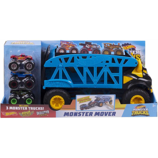 Hot Wheels Monster Trucks Mover With 3 Trucks