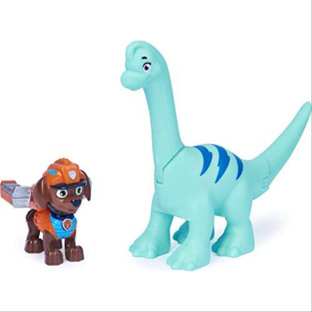 Paw Patrol Zuma & Brontosaurus Action Figures & Mystery Dino - Maqio