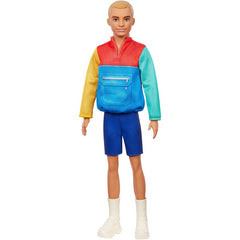 Barbie Ken Fashionistas Doll Blonde Hair Jacket Blue Shorts & White Boots - Maqio