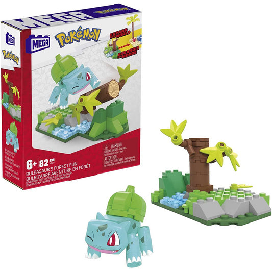 Mega Pokemon Bulbasaurs Forest Fun Building Set with 82 Pieces