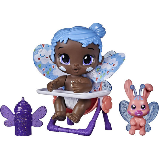 Baby Alive Glo Pixies Minis Glow-in-The-Dark Doll 3.75 inch - Sky Breaze