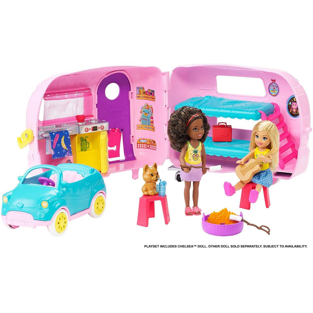 Barbie FXG90 Club Chelsea Camper Playset with Doll - Maqio