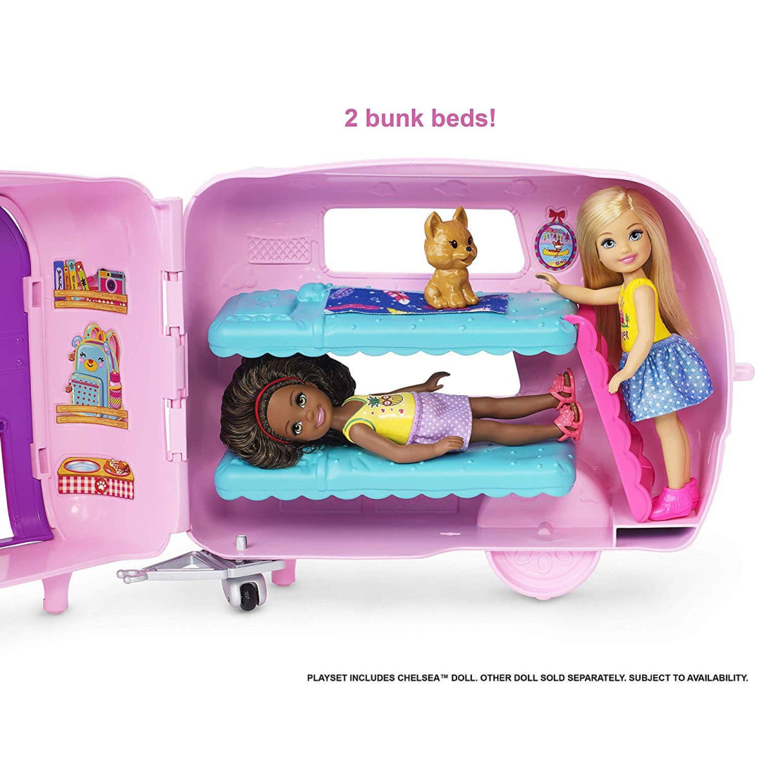 Barbie FXG90 Club Chelsea Camper Playset with Doll - Maqio