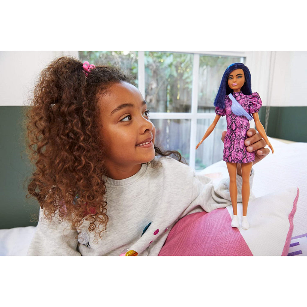 Barbie Fashionistas Doll 143 with Snakeskin Dress - Maqio