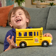 Cocomelon Musical Yellow School Bus with Baby Figure and Vehicle