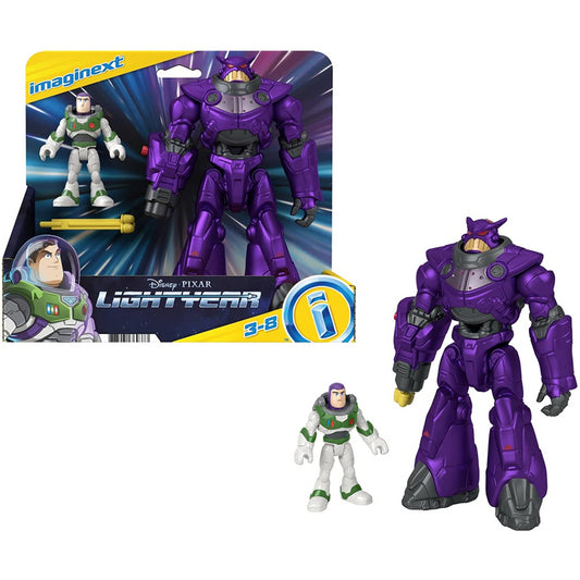 Imaginext and Disney LightYear Battle Blast Zurg Space Robot Figure