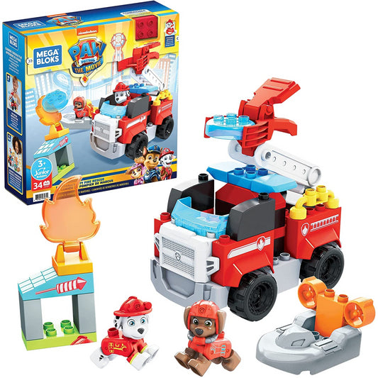 Mega Bloks Paw Patrol the Movie Marshall's City Fire Rescue - Maqio