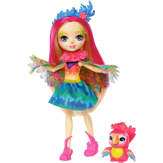 Enchantimals Peeki Parrot Doll and Sheeny Figure FJJ21 - Maqio